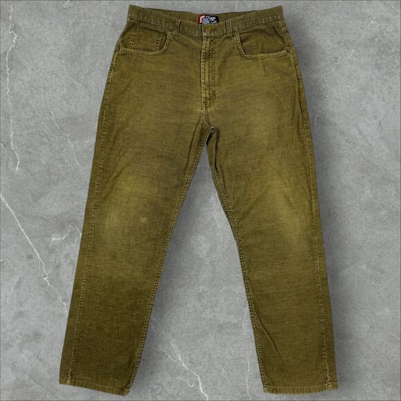 Chaps Other - Vintage Ralph Lauren Chaps Faded Olive Green Corduroy Pants - 36x32(Actal 36x30)